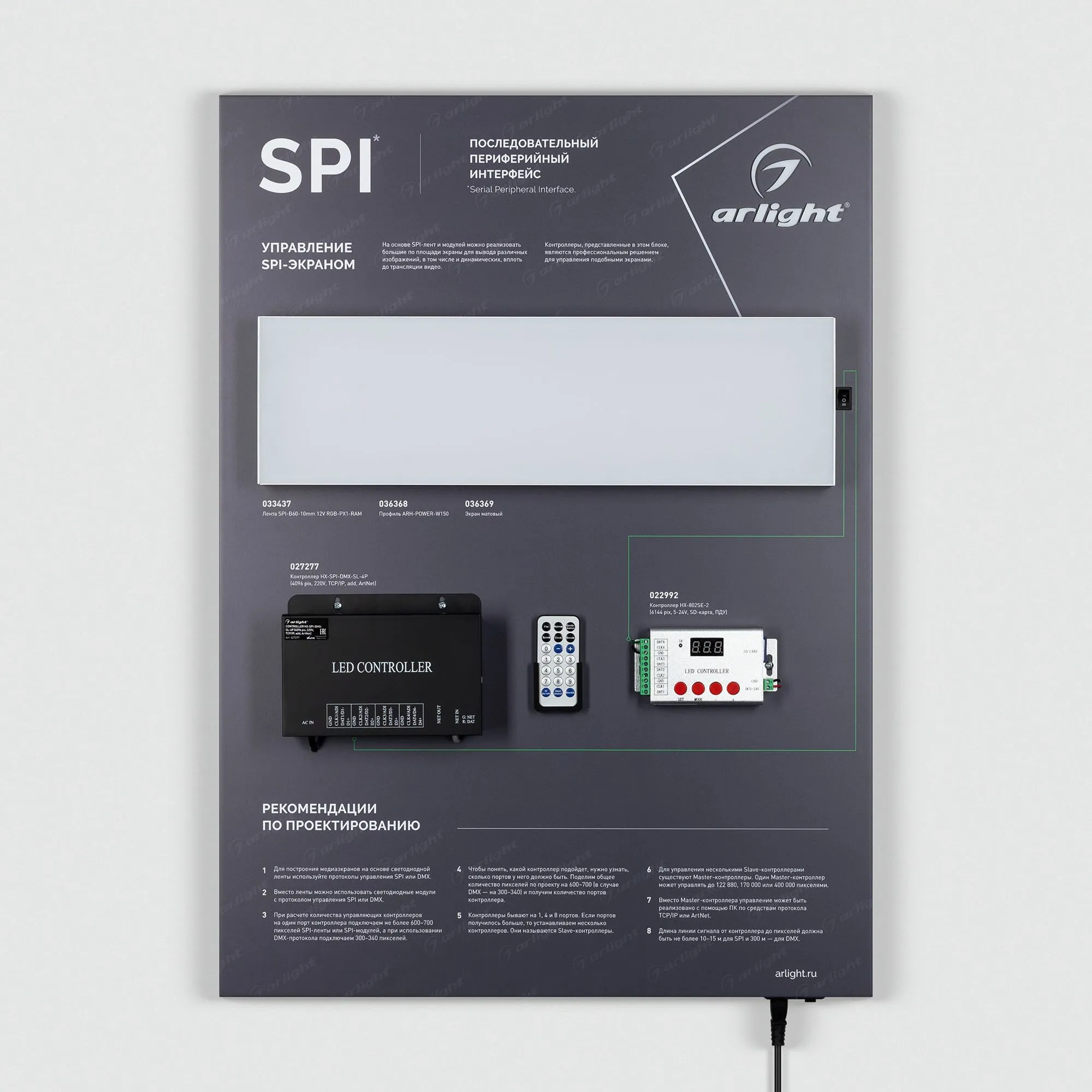 Стенд Системы Управления SPI 830x600mm (DB 3мм, пленка, лого) (Arlight, -)  купить, цена за Штука